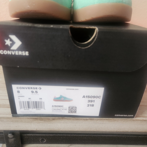 Converse Rub Star Mint Green and Pink Women's Size 8 - Picture 3 of 5